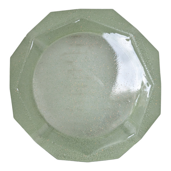 Epoxy Ashtray Custom Metallic Mint Green Sparkle - Picture 5 of 5